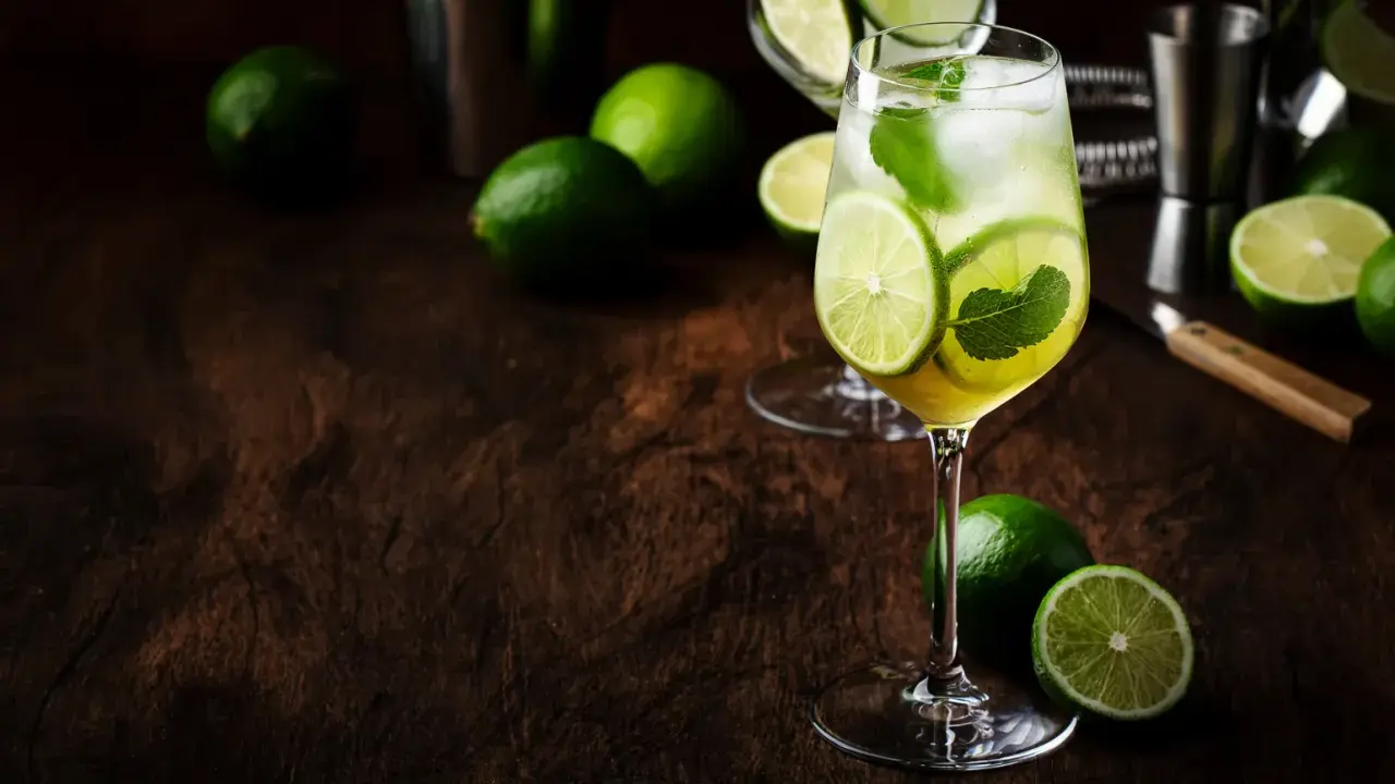 Orzeźwiający Hugo Spritz z limonką i miętą. Idealny przepis na lato.