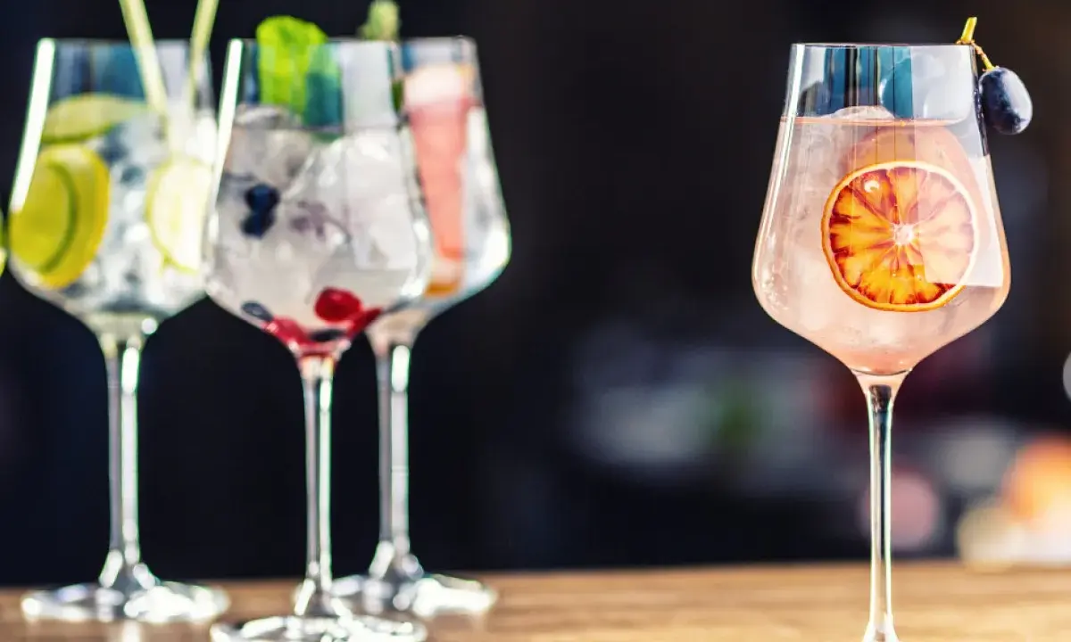 Orzeźwiające drinki z ginem: z cytrusami, jagodami i plasterkiem pomarańczy. Idealne na letnie wieczory.
