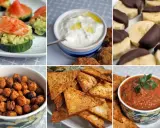 Idealne przekąski do filmu: kanapeczki z awokado i łososiem, dip jogurtowy, banany w czekoladzie, chrupiące ciecierzyce, nachos z salsą.
