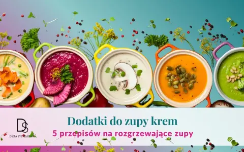 Kolorowe zupy krem z dodatkami: marchewkową, buraczaną, grzybową, dyniową i brokułową. Idealne na rozgrzewające posiłki.