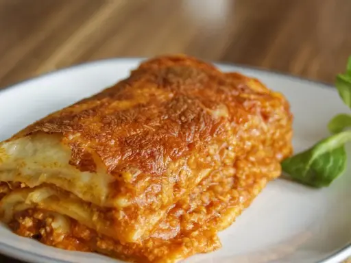 Pyszna, domowa lasagne z chrupiącą, zapieczoną górką. Idealna na obiad, gdy szukasz sprawdzonego lasagne przepis.